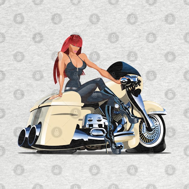 Cartoon Motorbike by Mechanik